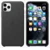 Cover Apple iPhone 11 Pro Max Nahast ümbris Must