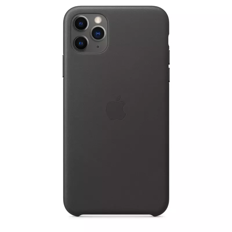 Cover Apple iPhone 11 Pro Max Nahast ümbris Must