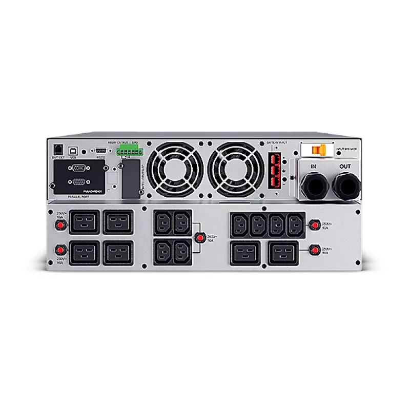 CyberPower OLS4KERT4UA-IEC katkematu toiteallikas (UPS) topeltmuundus (Online) 4 kVA 3800 W 15 vahelduvvoolu pistikupesa