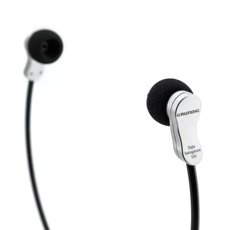 Grundig Swingphone 568 kõrvaklapid juhtmega lõua alla must hõbedane