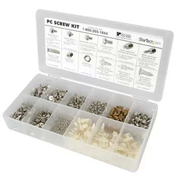 StarTech.com Deluxe Assortment PC kruvide komplekt - kruvid, mutrid ja tugipostid