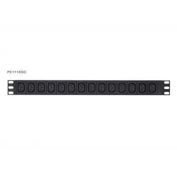 Põhiline mõõdetud PDU ATEN PE1118SG 1U 18 AC-pistikupesa liigpingekaitsega