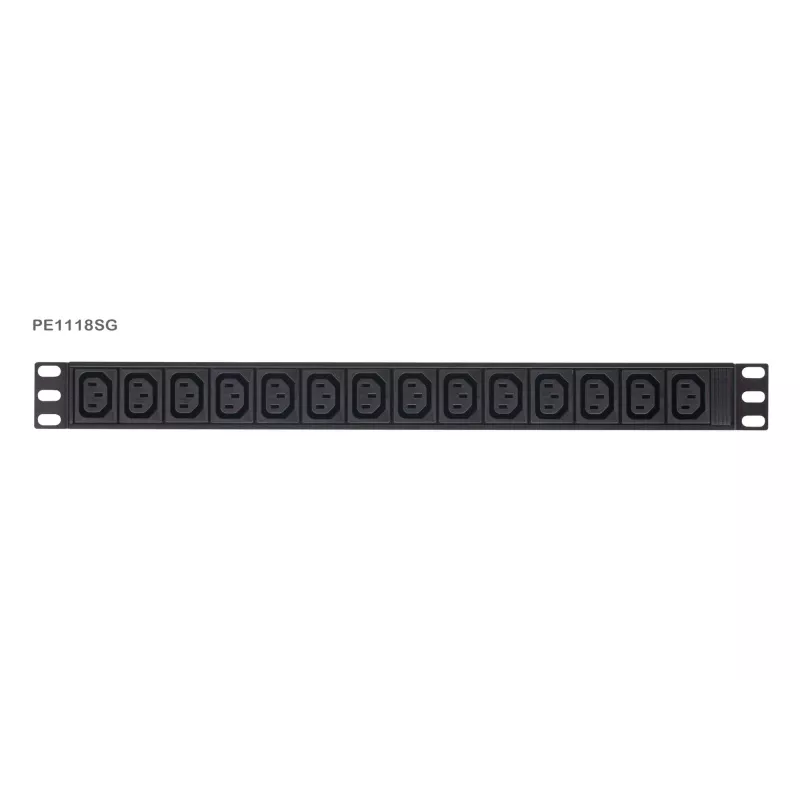 Põhiline mõõdetud PDU ATEN PE1118SG 1U 18 AC-pistikupesa liigpingekaitsega
