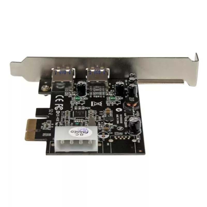 StarTech.com 2 pordiga PCI Express (PCIe) SuperSpeed USB 3.0 kaardiadapter UASP ja LP4 toitega