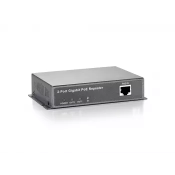LevelOne Gigabit PoE repiiter, kaskaaditav, 2 PoE väljundit, võrgurepiiter, 100 m, 1000 Mbit/s, täis-, pooldupleks, 10/100/1000Base-T(X), IEEE 802.3x