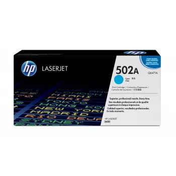 HP 502A Cyan originaalne LaserJet toonerikassett, 4000 lehekülge, tsüaansinine, 1 tk