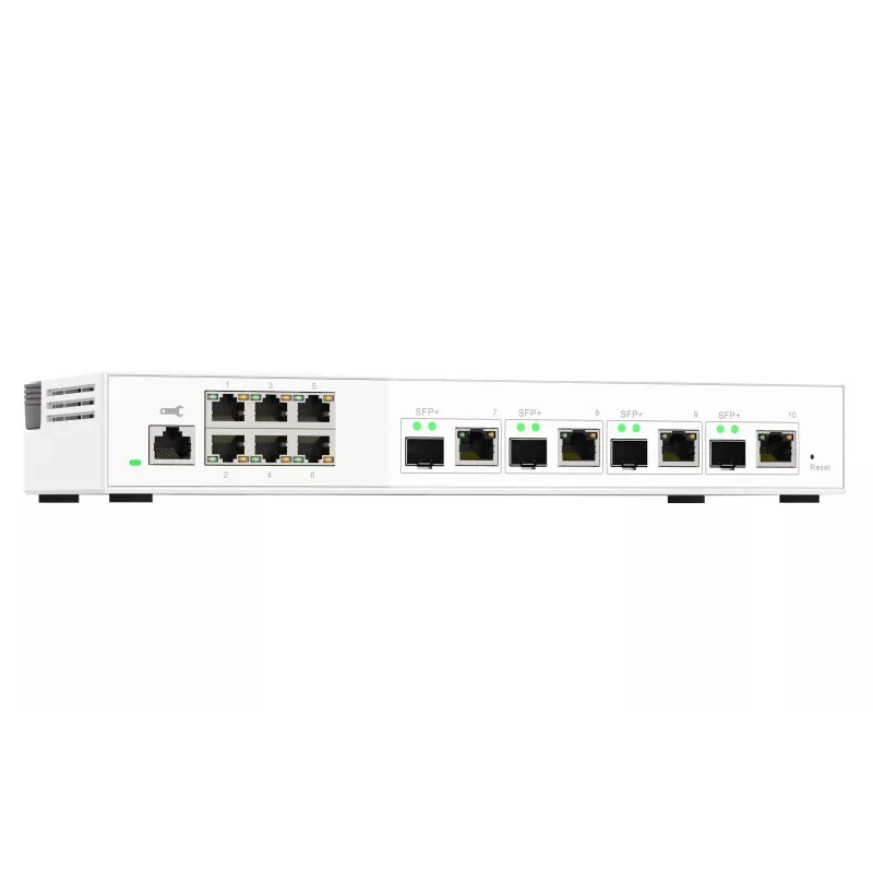 QNAP QSW-M2106-4C võrgulüliti, haldatav L2, 2,5G Ethernet (100/1000/2500), valge
