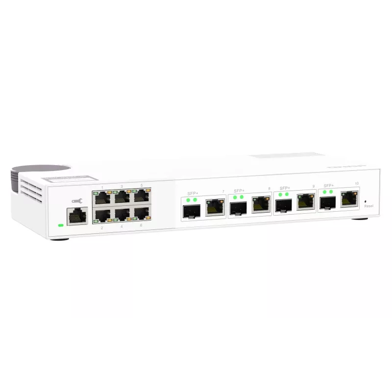 QNAP QSW-M2106-4C võrgulüliti, haldatav L2, 2,5G Ethernet (100/1000/2500), valge