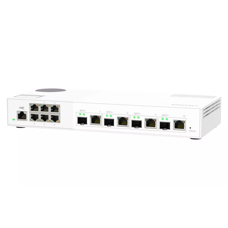 QNAP QSW-M2106-4C võrgulüliti, haldatav L2, 2,5G Ethernet (100/1000/2500), valge