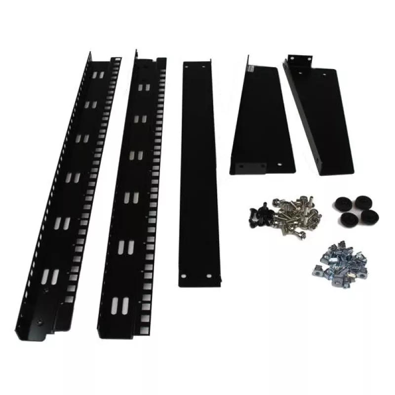StarTech.com 2-Post 12U Desktop Server Rack, Small Open Frame 19in Computer Rack, Compact võrk Rack for AV / Studio / Data / IT Equipment - Free Standing Two-Post Home/Office Rack