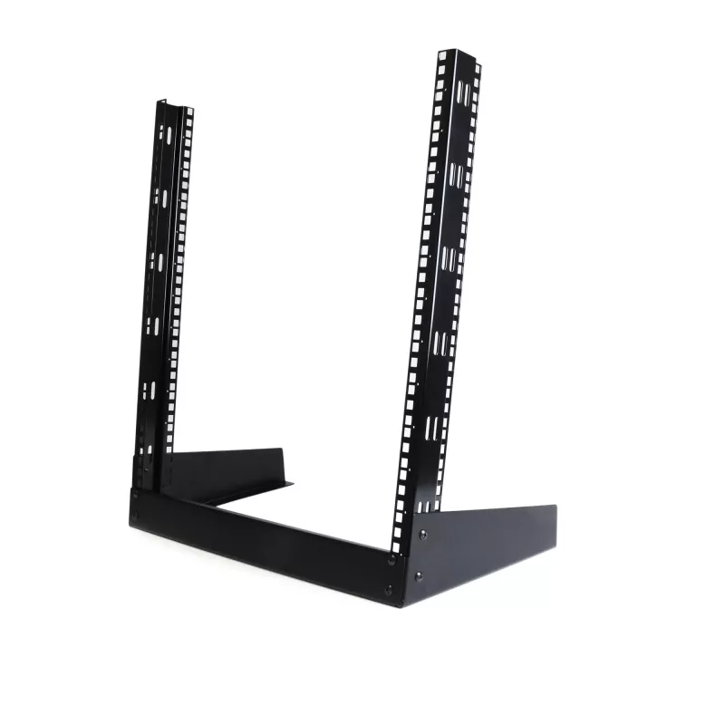 StarTech.com 2-Post 12U Desktop Server Rack, Small Open Frame 19in Computer Rack, Compact võrk Rack for AV / Studio / Data / IT Equipment - Free Standing Two-Post Home/Office Rack
