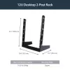 StarTech.com 2-Post 12U Desktop Server Rack, Small Open Frame 19in Computer Rack, Compact võrk Rack for AV / Studio / Data / IT Equipment - Free Standing Two-Post Home/Office Rack