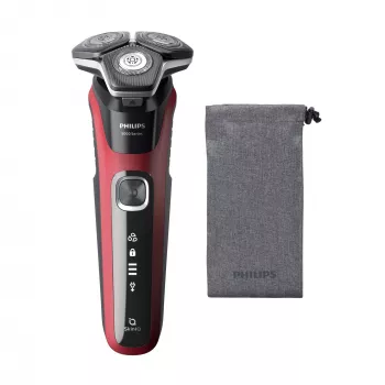 Pöörlev pardel Philips Series 5000 S5883/10 — 3 pea, märg ja kuiv, 60 min tööaeg, LED-ekraan, USB-laetav