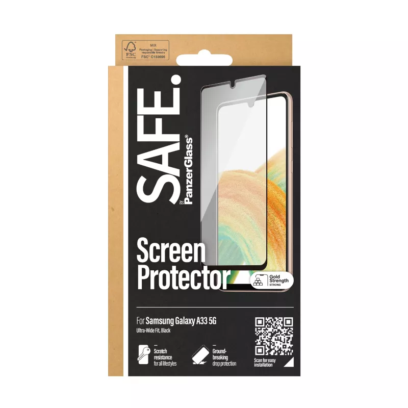 Ekraanikaitse PanzerGlass SAFE Samsung Galaxy A33 5G Kriimustus- ja Löögikindel