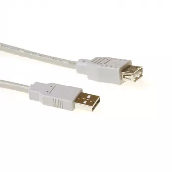 ACT USB 2.0 A isane - USB A emane elevandiluu 3.00 m, 3 m, USB A, USB A, USB 2.0, 0.48 Gbit/s, Elevandiluu