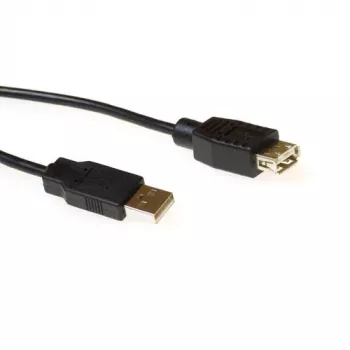 ACT USB 2.0 A-pistik - USB A-pesa must 0.50 m
