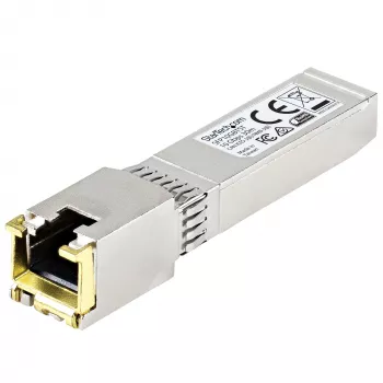 StarTech.com MSA Compliant SFP+ transiiver Module - 10GBASE-T~MSA Uncoded SFP+ Module - 10GBASE-T - SFP to RJ45 Cat6/Cat5e - 10GE Gigabit Ethernet SFP+ - RJ-45 30m