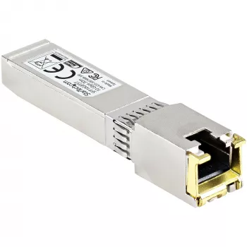 StarTech.com MSA Compliant SFP+ transiiver Module - 10GBASE-T~MSA Uncoded SFP+ Module - 10GBASE-T - SFP to RJ45 Cat6/Cat5e - 10GE Gigabit Ethernet SFP+ - RJ-45 30m