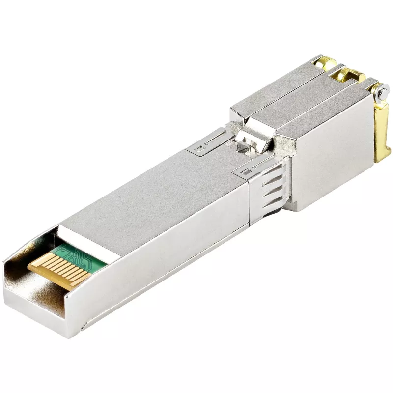 StarTech.com MSA Compliant SFP+ transiiver Module - 10GBASE-T~MSA Uncoded SFP+ Module - 10GBASE-T - SFP to RJ45 Cat6/Cat5e - 10GE Gigabit Ethernet SFP+ - RJ-45 30m