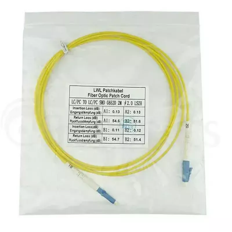 BlueOptics SFP2121BU20MK InfiniBand fiiberoptiline kaabel 20 m LC kollane