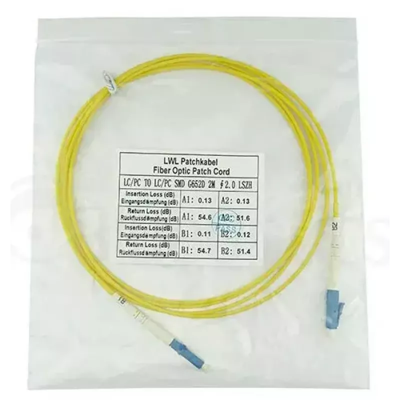 BlueOptics SFP2121BU30MK InfiniBand fiiberoptiline kaabel 30 m LC Kollane