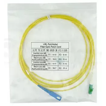 Fiiberoptiline kaabel BlueOptics SFP2122BU25MX LC SC OS2 25 m Kollane