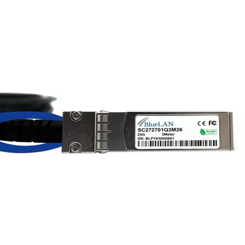 BlueOptics SFP-25G-C2M-BL InfiniBand/kiudoptiline kaabel 2 m SFP28 Isane/Isane