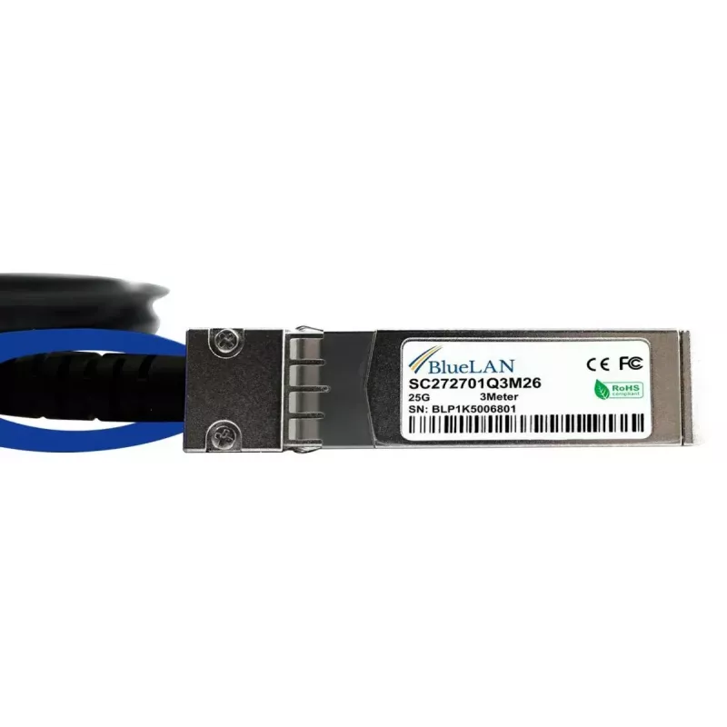 SFP28 DAC kaabel BlueOptics SFP28-DAC-0.5M-AT-BL 0,5 m isane/isane