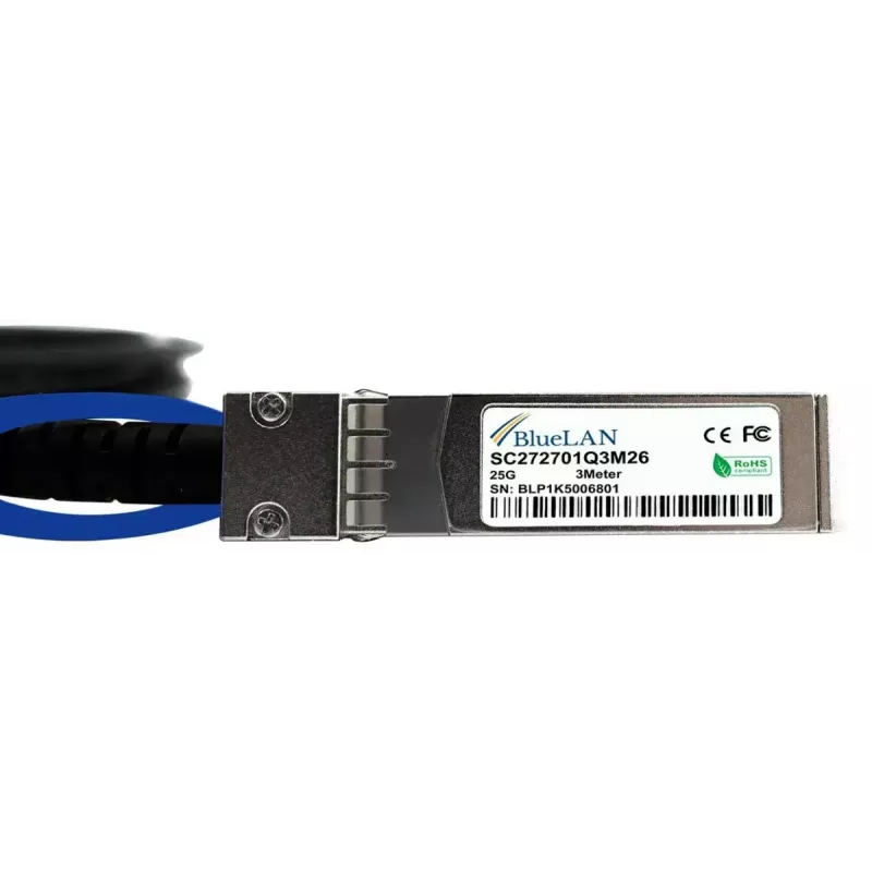 SFP28 DAC-kaabel BlueOptics SFP28-DAC-3M-AT-BL 3 m isane/isane