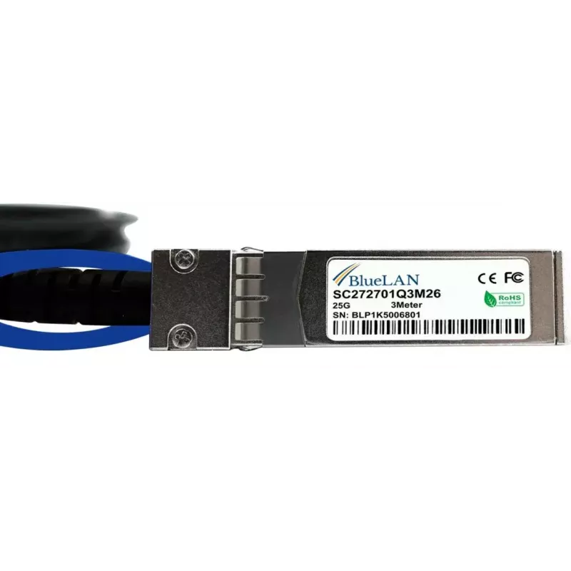 SFP28 DAC kaabel BlueOptics SFP28-DAC-3M-LO-BL 3m isane/isane