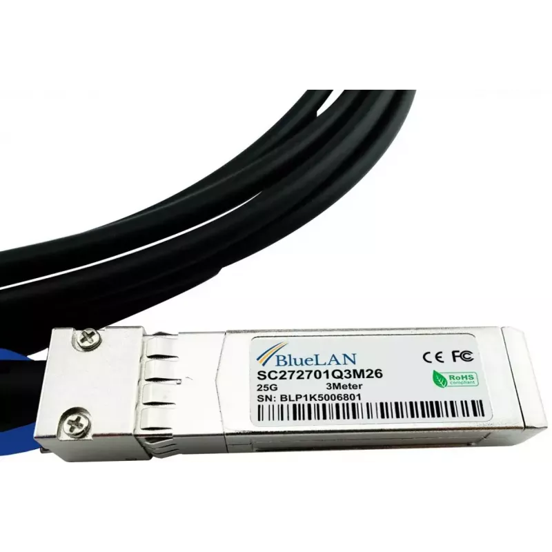 SFP28 DAC kaabel BlueOptics SFP28-DAC-3M-SP 3 m, isane/isane