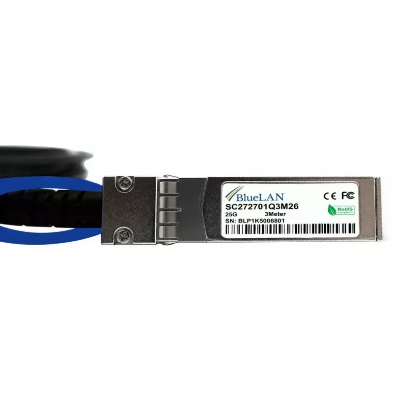 SFP28 DAC-kaabel BlueOptics SFP28-DAC-3M-ZY 3 m Isane/Isane