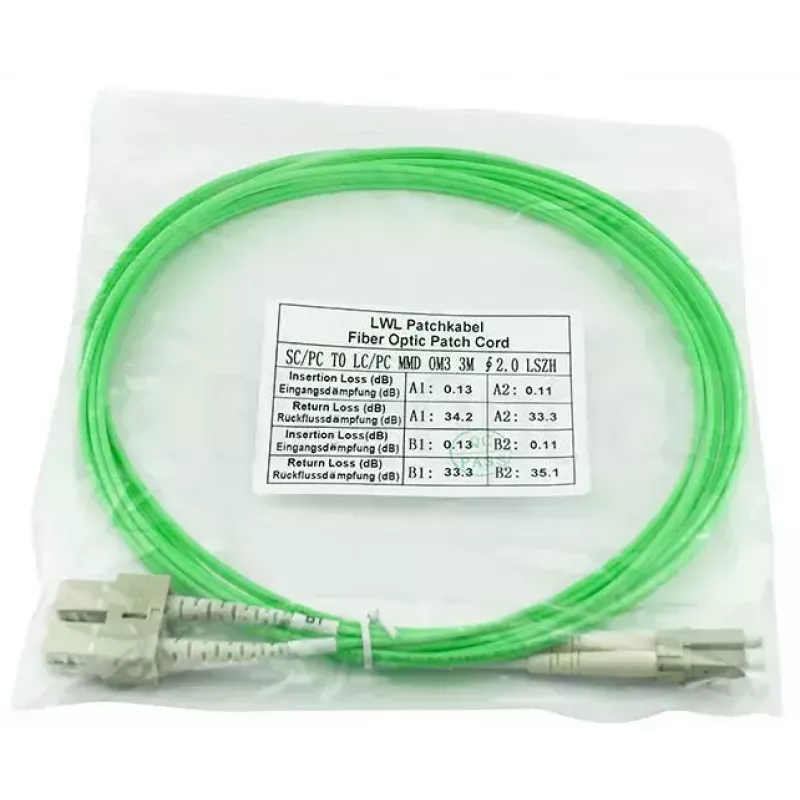 Kiudoptiline kaabel BlueOptics SFP3132GU7.5MK LC SC OM5 7.5 m Kollane