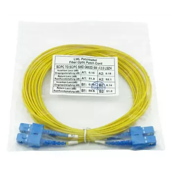 BlueOptics SFP3232BU20MK InfiniBand fiiberoptiline kaabel 20 m SC kollane