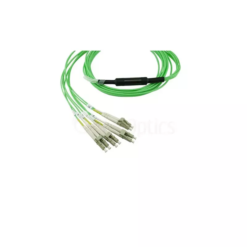 Fiiberoptiline kaabel BlueOptics SFP5141GU10MKB MPO 4x LC OM5 10 m Laimiroheline