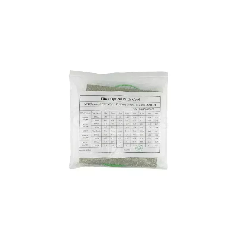 Fiiberoptiline kaabel BlueOptics SFP5141GU2MKB MPO 4x LC OM5 2 m Laimiroheline