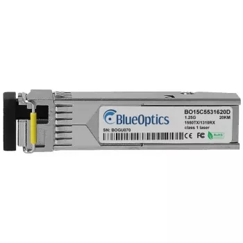 SFP transiiver moodul BlueOptics SFP-BXD53-20KM-MR-BO fiiberoptiline 1250 Mbit/s