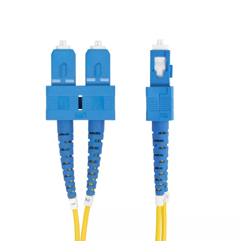 StarTech.com 2m (6,6 jalga) SC-SC (UPC) OS2 ühemoodiline duplekskiudoptiline kaabel, 9/125 µm, 40G/100G zipcord, paindetundlik, madal sisestuskadu - LSZH kiudhüppaja