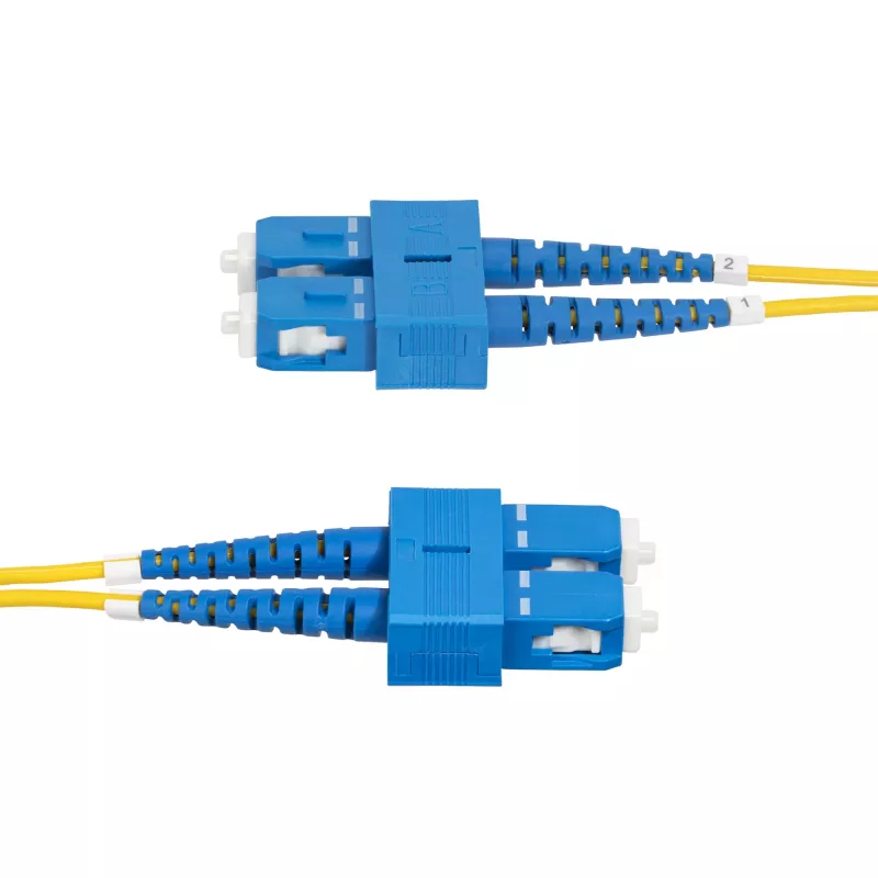 StarTech.com 2m (6,6 jalga) SC-SC (UPC) OS2 ühemoodiline duplekskiudoptiline kaabel, 9/125 µm, 40G/100G zipcord, paindetundlik, madal sisestuskadu - LSZH kiudhüppaja