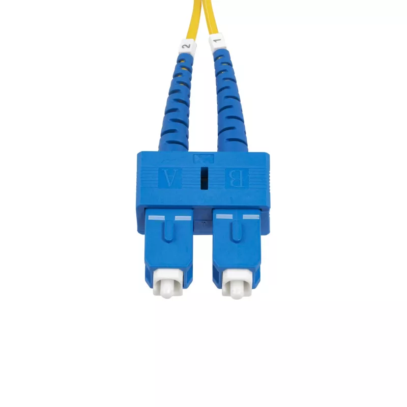 StarTech.com 2m (6,6 jalga) SC-SC (UPC) OS2 ühemoodiline duplekskiudoptiline kaabel, 9/125 µm, 40G/100G zipcord, paindetundlik, madal sisestuskadu - LSZH kiudhüppaja