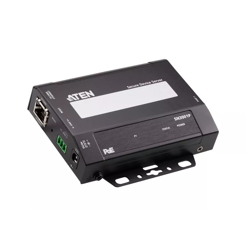 ATEN 1-pordiline RS-232 turvaline seadmeserver PoE, 10/100Base-T(X), 210 g