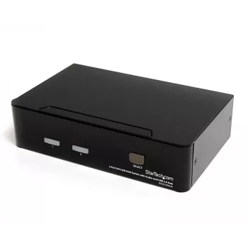 StarTech.com 2-pordiline DVI-USB KVM-lüliti heli ja USB 2.0 jaoturiga