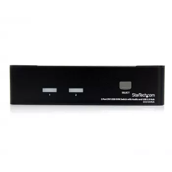 StarTech.com 2-pordiline DVI-USB KVM-lüliti heli ja USB 2.0 jaoturiga