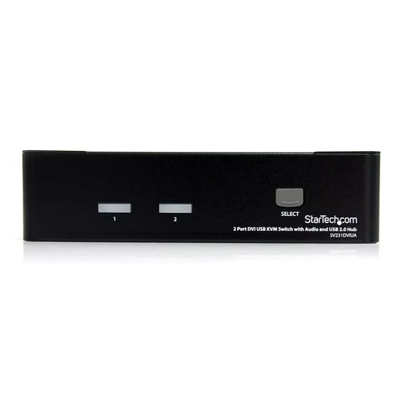 StarTech.com 2-pordiline DVI-USB KVM-lüliti heli ja USB 2.0 jaoturiga