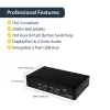 StarTech.com 4 pordiga USB DisplayPort KVM-lüliti heliga, 3840 x 2400 pikslit, must