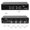 StarTech.com 4 pordiga USB DisplayPort KVM-lüliti heliga, 3840 x 2400 pikslit, must
