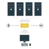StarTech.com 4 pordiga USB DisplayPort KVM-lüliti heliga, 3840 x 2400 pikslit, must