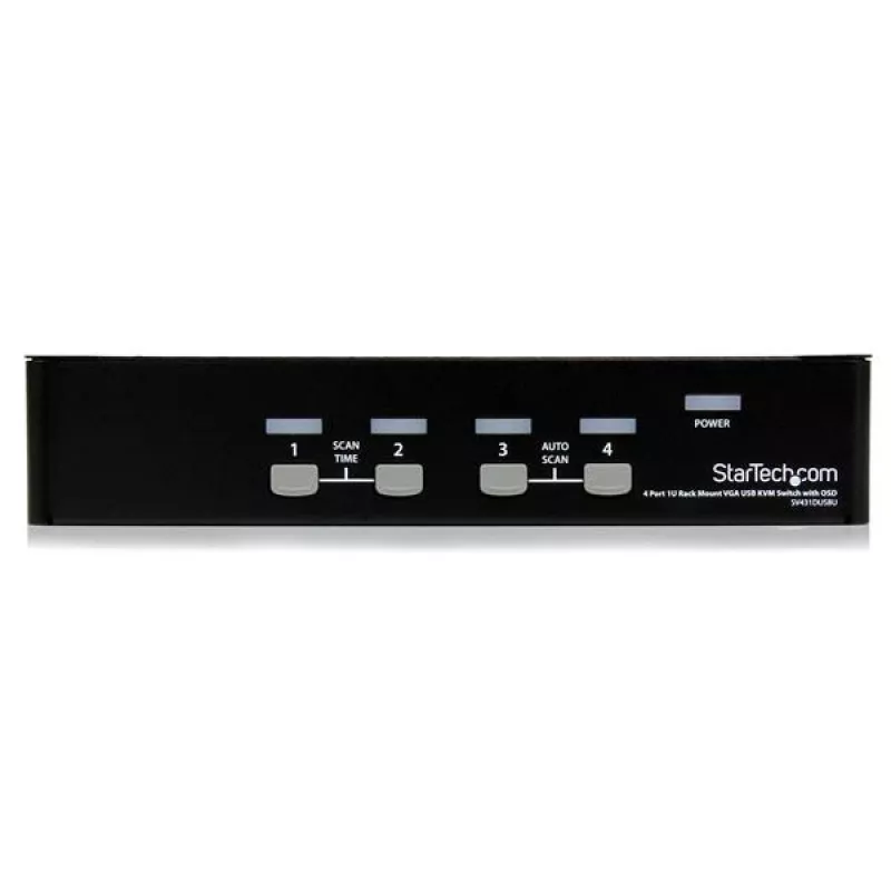 StarTech.com 4-pordine 1U rack-monteeritav USB KVM-lüliti OSD-ga