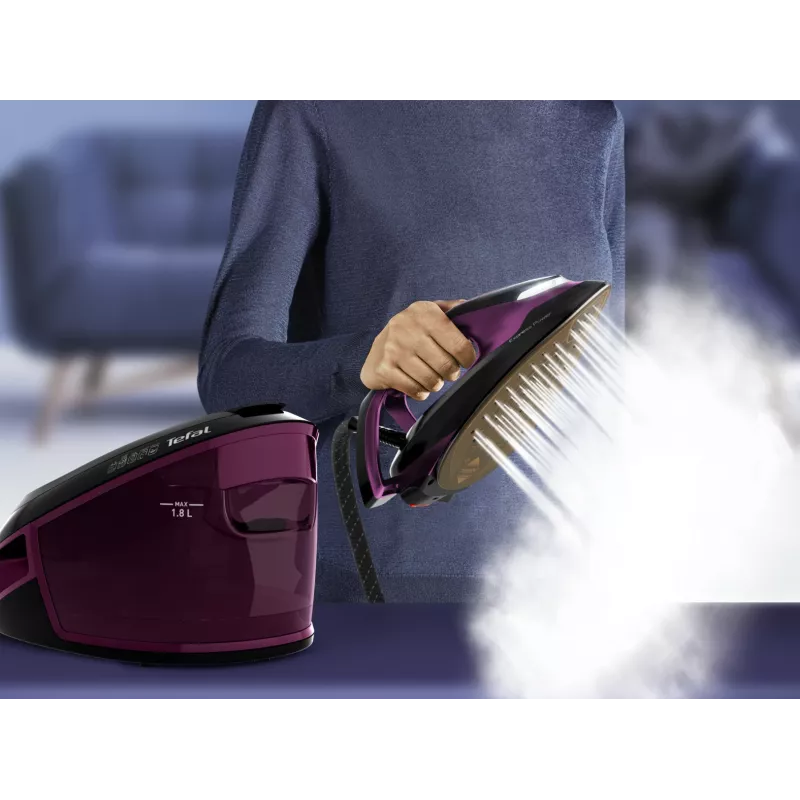 Tefal Express Vision SV8152 2800 W 1,8 L Durilium AirGlide Autoclean tallaplaat lilla, must