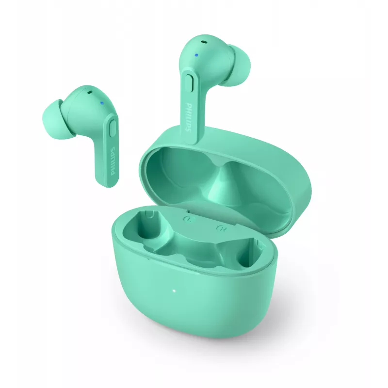 Philips 2000 seeria TAT2206GR/00 kõrvaklapid/kõrvaklappide komplekt True Wireless Stereo (TWS) kõrvasisene kõne/muusika Bluetooth Türkiissinine